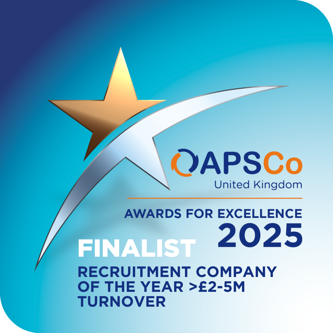 Recruiter awards 2025 we've been shortlisted